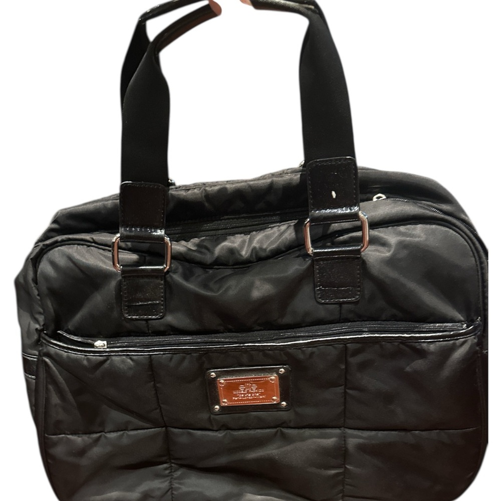 Elite models fashion Black Nylon Tote Bag